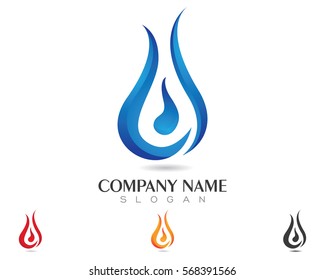 Fire flame Logo Template