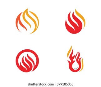 Fire flame Logo Template
