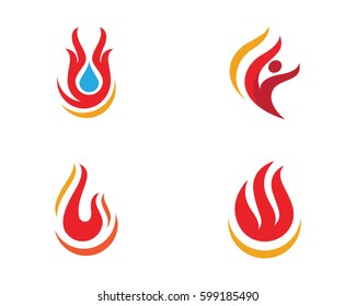 Fire flame Logo Template