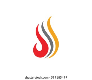 Fire flame Logo Template