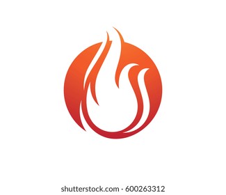 Fire flame Logo Template
