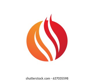 Fire flame Logo Template