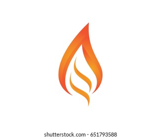 Fire flame Logo Template