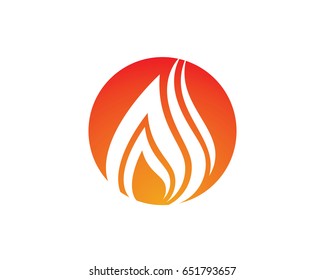 Fire flame Logo Template