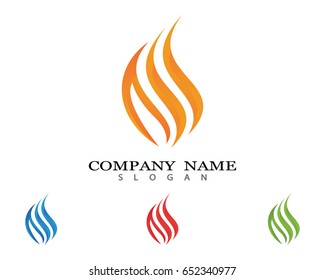 Fire flame Logo Template