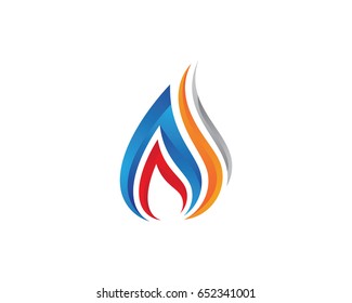 Fire flame Logo Template
