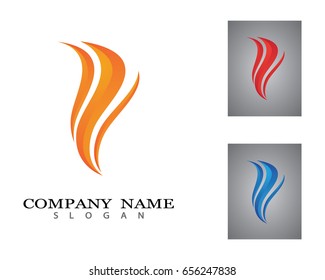 Fire flame Logo Template