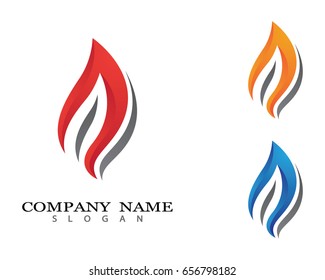 Fire flame Logo Template