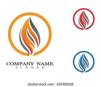 Fire flame Logo Template