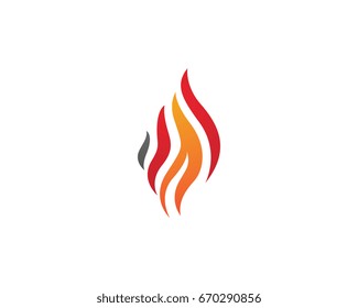 Fire flame Logo Template