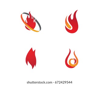 Fire flame Logo Template