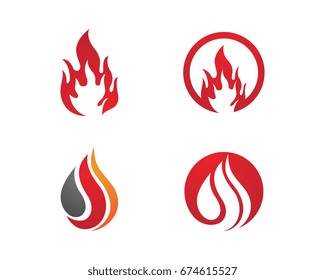 Fire flame Logo Template