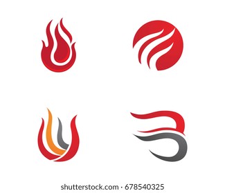 Fire flame Logo Template