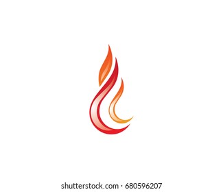 Fire flame Logo Template