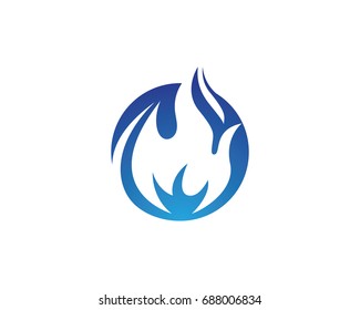 Fire flame Logo Template