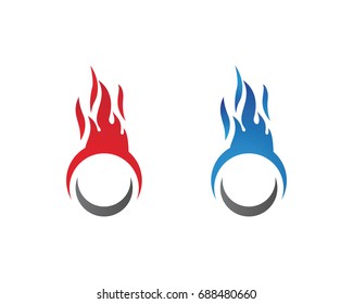 Fire flame Logo Template