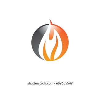 Fire flame Logo Template