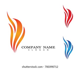 Fire flame Logo Template