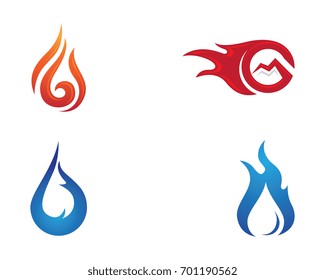 Fire flame Logo Template