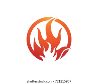 Fire flame Logo Template