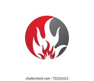Fire flame Logo Template