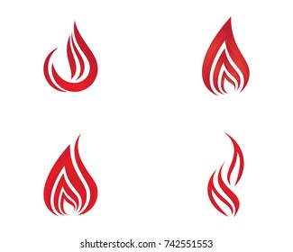 Fire flame Logo Template