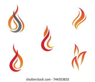 Fire flame Logo Template