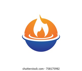 Fire flame Logo Template
