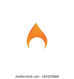 Fire flame Logo Template Oil, gas and energy logo concept