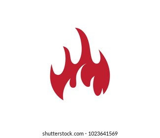 Fire flame Logo Template vector illustration design
