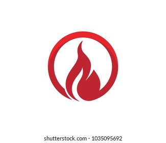 Fire flame Logo Template vector illustration design