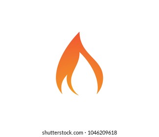 Fire flame Logo Template vector icon Oil, gas and energy logo concept