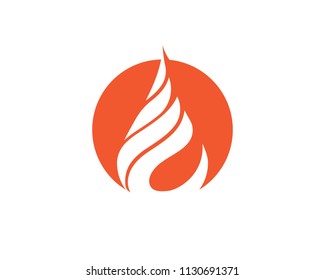 Fire flame Logo Template vector illustration design