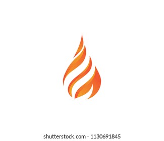 Fire flame Logo Template vector illustration design