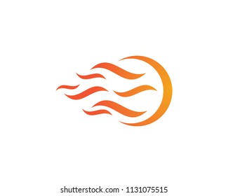 Fire flame Logo Template vector icon Oil, gas and energy logo concept