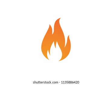 Fire flame Logo Template vector icon Oil, gas and energy logo concept