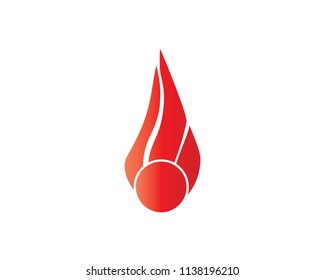 Fire flame Logo Template vector icon Oil, gas and energy logo concept