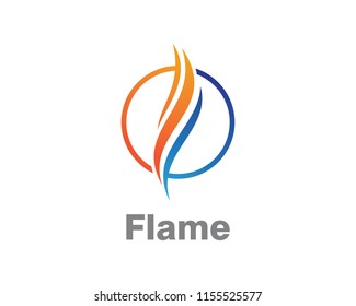 Fire flame Logo Template vector icon