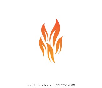 Fire flame Logo Template vector icon Oil, gas and energy logo concept