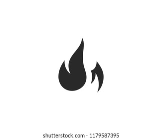 Fire flame Logo Template vector icon Oil, gas and energy logo concept