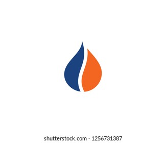 Fire flame Logo Template vector icon Oil, gas and energy logo concept