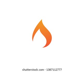 Fire flame Logo Template vector icon Oil, gas and energy logo concept