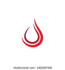 Fire flame Logo Template vector icon Oil, gas and energy logo concept