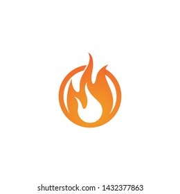 Fire flame Logo Template vector icon Oil, gas and energy logo concept