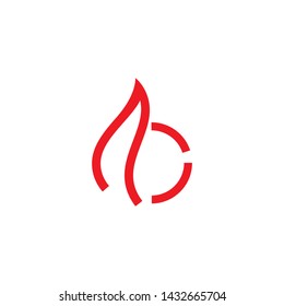Fire flame Logo Template vector