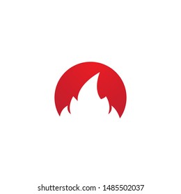 Fire flame Logo Template vector