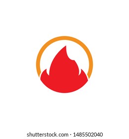 Fire flame Logo Template vector