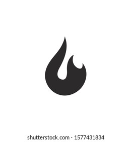 Fire flame Logo Template vector icon Oil, gas and energy logo concept