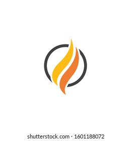Fire flame Logo Template vector