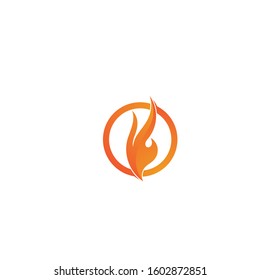 Fire flame Logo Template vector icon Oil, gas and energy logo concept